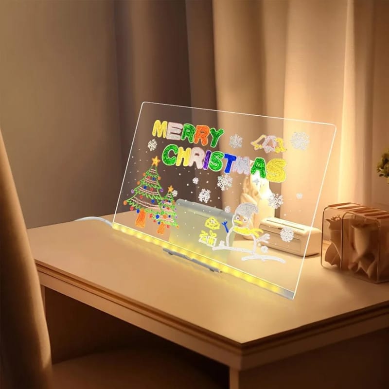 Led Message Board Clear Acrylic Whiteboard