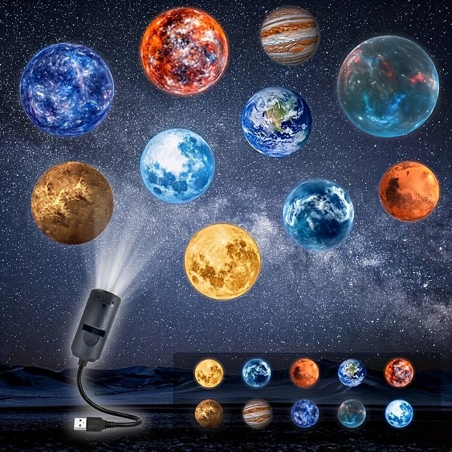 6 in 1 planet projector light